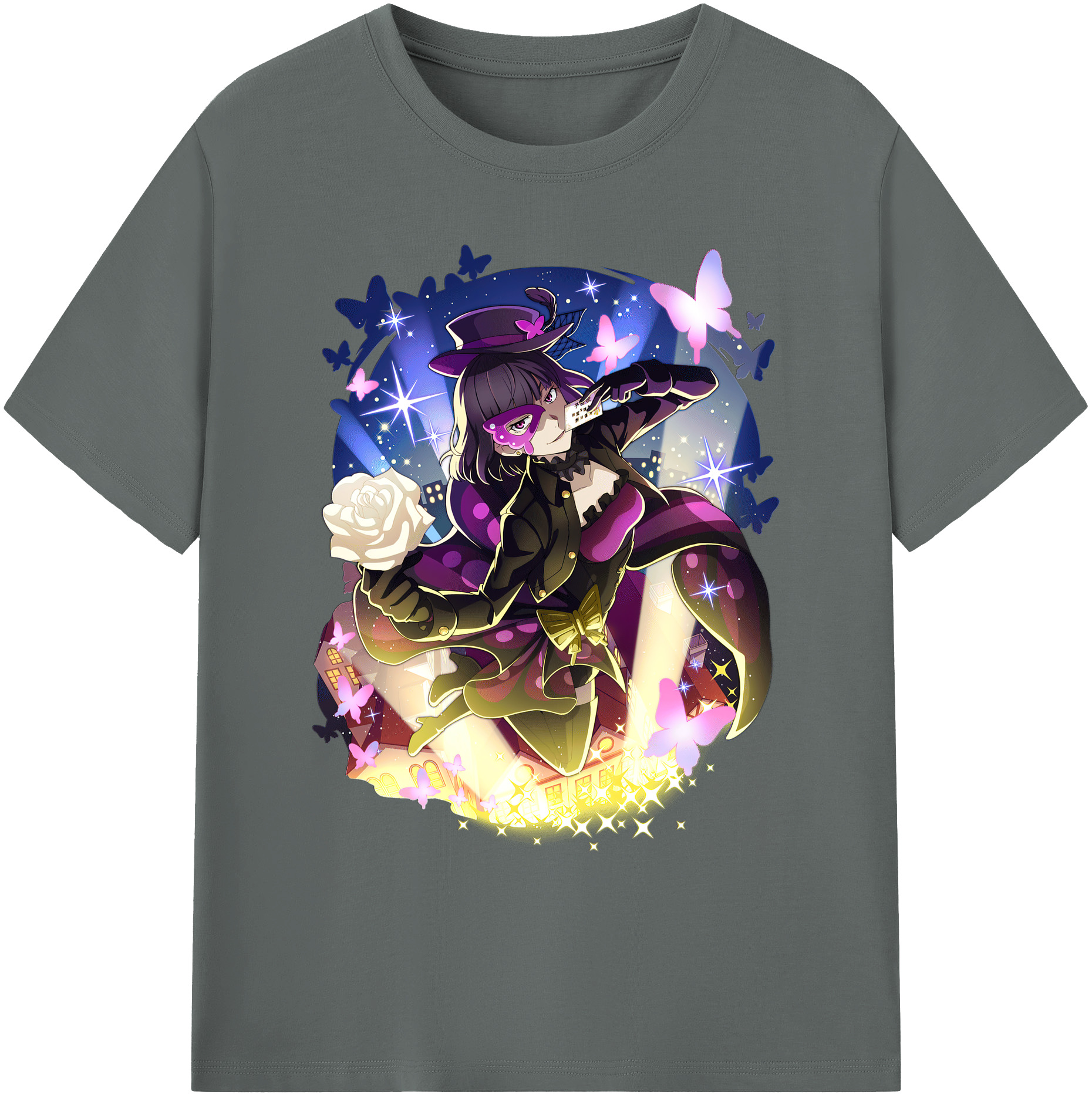 （画像用） 文豪ストレイドッグス Bungo Stray Dogs 綿100％ メンズ半袖Tシャツ｜肌触りやわらか＆通気性